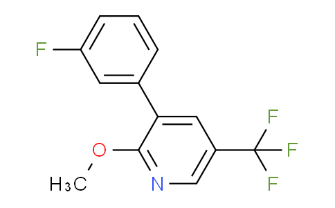 3-(3-Fluorophenyl)-2-methoxy-5-(trifluoromethyl)pyridine