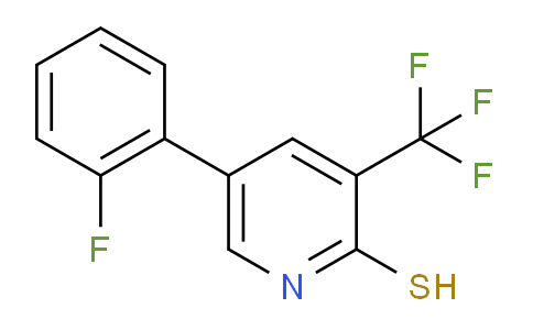 5-(2-Fluorophenyl)-3-(trifluoromethyl)pyridine-2-thiol