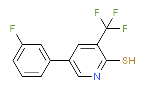 5-(3-Fluorophenyl)-3-(trifluoromethyl)pyridine-2-thiol