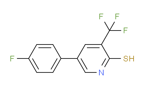 5-(4-Fluorophenyl)-3-(trifluoromethyl)pyridine-2-thiol