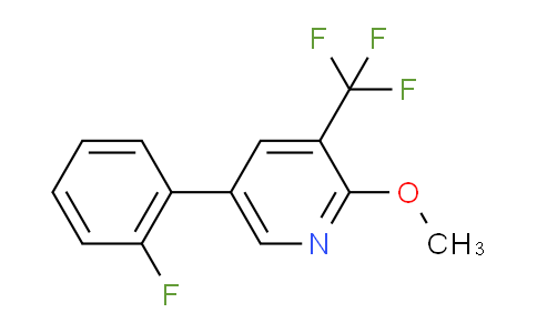 5-(2-Fluorophenyl)-2-methoxy-3-(trifluoromethyl)pyridine