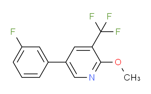 5-(3-Fluorophenyl)-2-methoxy-3-(trifluoromethyl)pyridine