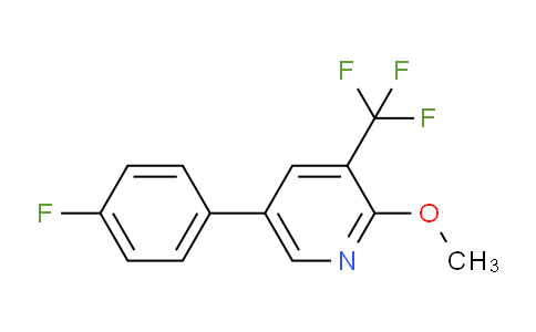 5-(4-Fluorophenyl)-2-methoxy-3-(trifluoromethyl)pyridine