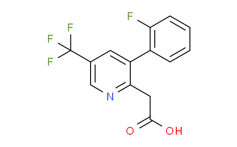 2-(3-(2-Fluorophenyl)-5-(trifluoromethyl)pyridin-2-yl)acetic acid