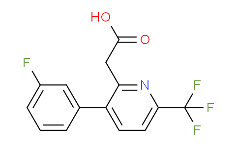 2-(3-(3-Fluorophenyl)-6-(trifluoromethyl)pyridin-2-yl)acetic acid