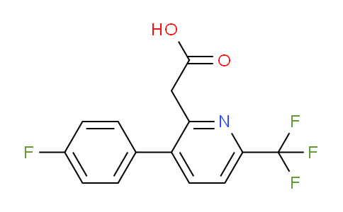 2-(3-(4-Fluorophenyl)-6-(trifluoromethyl)pyridin-2-yl)acetic acid