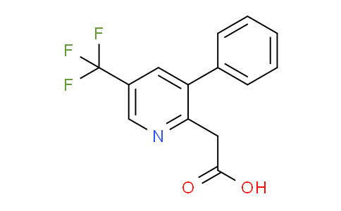 3-Phenyl-5-(trifluoromethyl)pyridine-2-acetic acid
