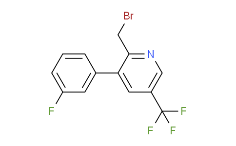 2-Bromomethyl-3-(3-fluorophenyl)-5-(trifluoromethyl)pyridine
