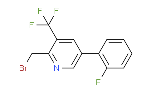 2-Bromomethyl-5-(2-fluorophenyl)-3-(trifluoromethyl)pyridine