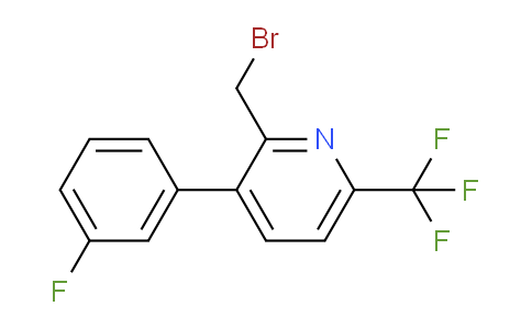 2-Bromomethyl-3-(3-fluorophenyl)-6-(trifluoromethyl)pyridine