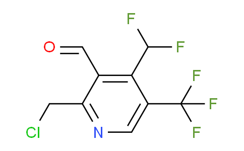 2-(Chloromethyl)-4-(difluoromethyl)-5-(trifluoromethyl)pyridine-3-carboxaldehyde