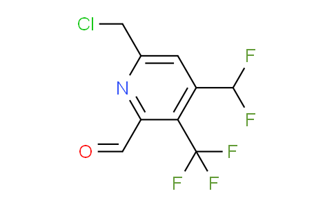6-(Chloromethyl)-4-(difluoromethyl)-3-(trifluoromethyl)pyridine-2-carboxaldehyde
