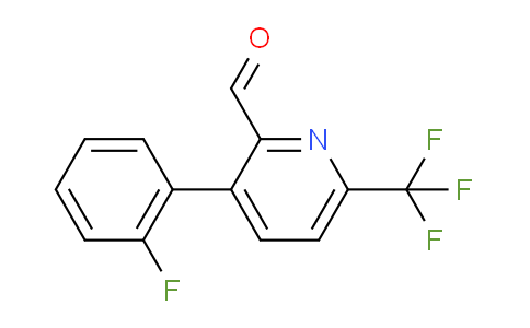 3-(2-Fluorophenyl)-6-(trifluoromethyl)picolinaldehyde