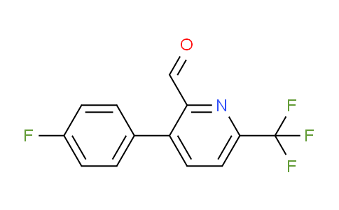 3-(4-Fluorophenyl)-6-(trifluoromethyl)picolinaldehyde