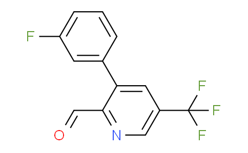 3-(3-Fluorophenyl)-5-(trifluoromethyl)picolinaldehyde