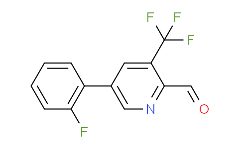 5-(2-Fluorophenyl)-3-(trifluoromethyl)picolinaldehyde