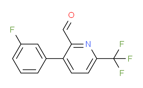 3-(3-Fluorophenyl)-6-(trifluoromethyl)picolinaldehyde