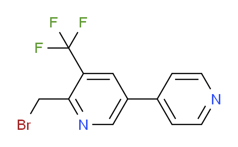 2-Bromomethyl-5-(pyridin-4-yl)-3-(trifluoromethyl)pyridine