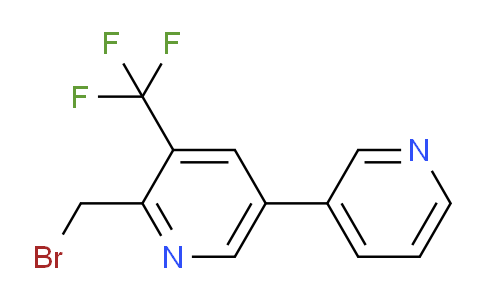 2-Bromomethyl-5-(pyridin-3-yl)-3-(trifluoromethyl)pyridine
