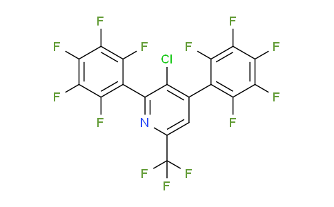 2,4-Bis(perfluorophenyl)-3-chloro-6-(trifluoromethyl)pyridine