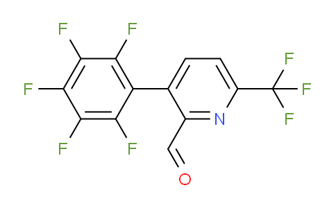 3-(Perfluorophenyl)-6-(trifluoromethyl)picolinaldehyde