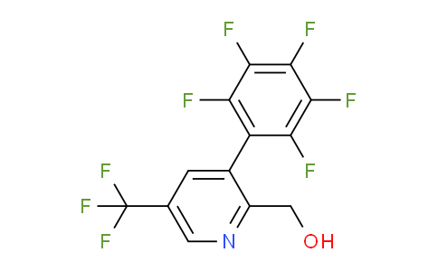 3-(Perfluorophenyl)-5-(trifluoromethyl)pyridine-2-methanol