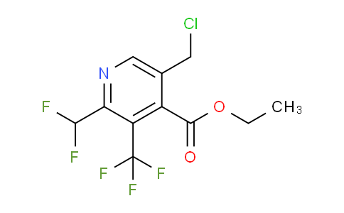AM65464 | 1361730-15-5 | Ethyl 5-(chloromethyl)-2-(difluoromethyl)-3-(trifluoromethyl)pyridine-4-carboxylate