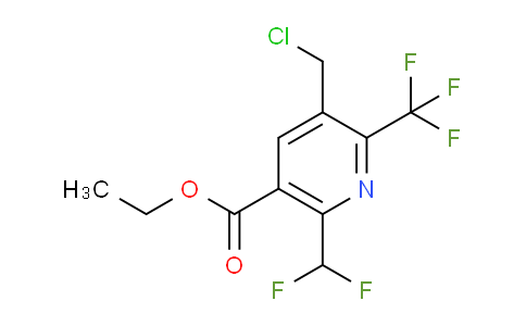 AM65468 | 1361913-85-0 | Ethyl 3-(chloromethyl)-6-(difluoromethyl)-2-(trifluoromethyl)pyridine-5-carboxylate
