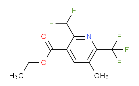AM65489 | 1361701-07-6 | Ethyl 2-(difluoromethyl)-5-methyl-6-(trifluoromethyl)pyridine-3-carboxylate