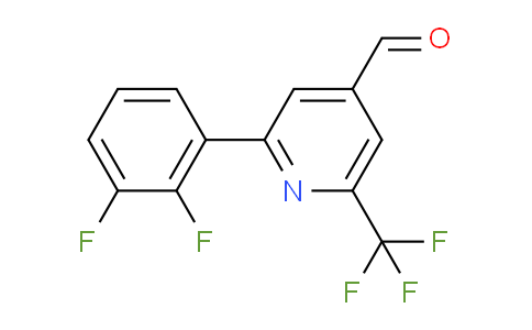 2-(2,3-Difluorophenyl)-6-(trifluoromethyl)isonicotinaldehyde