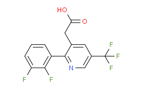 2-(2,3-Difluorophenyl)-5-(trifluoromethyl)pyridine-3-acetic acid