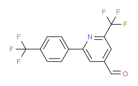 2-(Trifluoromethyl)-6-(4-(trifluoromethyl)phenyl)isonicotinaldehyde