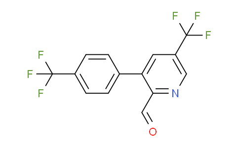5-(Trifluoromethyl)-3-(4-(trifluoromethyl)phenyl)picolinaldehyde