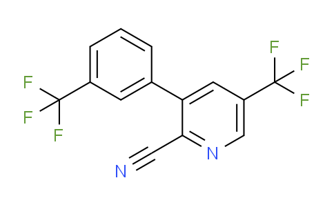 5-(Trifluoromethyl)-3-(3-(trifluoromethyl)phenyl)picolinonitrile