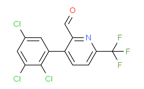3-(2,3,5-Trichlorophenyl)-6-(trifluoromethyl)picolinaldehyde