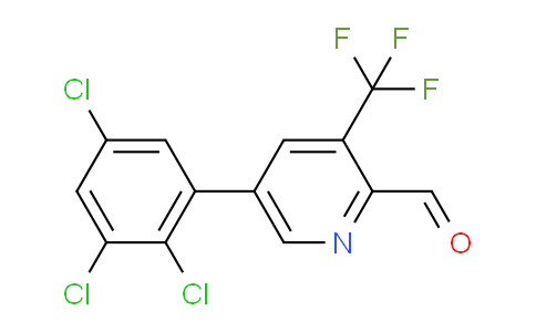 5-(2,3,5-Trichlorophenyl)-3-(trifluoromethyl)picolinaldehyde