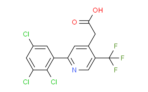 2-(2,3,5-Trichlorophenyl)-5-(trifluoromethyl)pyridine-4-acetic acid