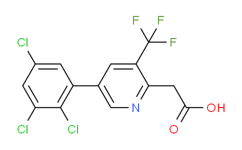 5-(2,3,5-Trichlorophenyl)-3-(trifluoromethyl)pyridine-2-acetic acid