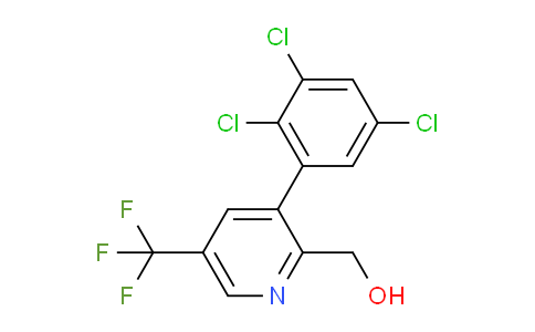 3-(2,3,5-Trichlorophenyl)-5-(trifluoromethyl)pyridine-2-methanol