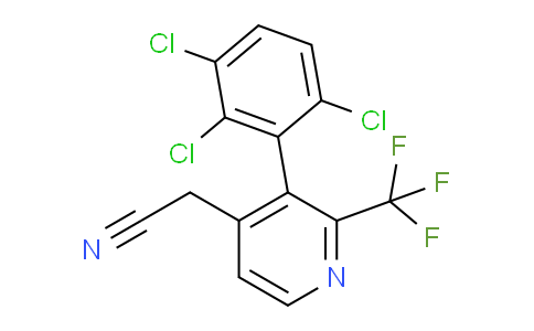 3-(2,3,6-Trichlorophenyl)-2-(trifluoromethyl)pyridine-4-acetonitrile
