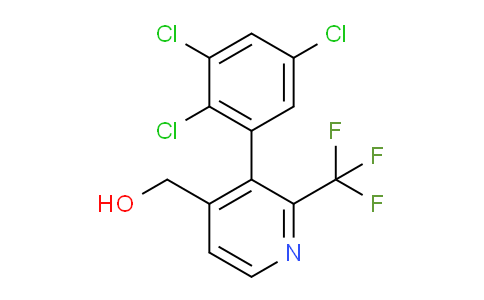 3-(2,3,5-Trichlorophenyl)-2-(trifluoromethyl)pyridine-4-methanol
