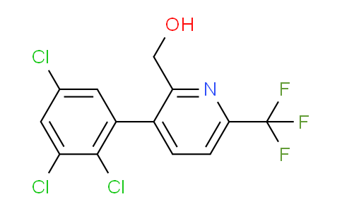 3-(2,3,5-Trichlorophenyl)-6-(trifluoromethyl)pyridine-2-methanol