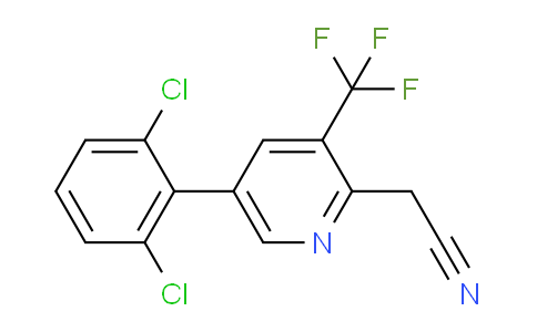 5-(2,6-Dichlorophenyl)-3-(trifluoromethyl)pyridine-2-acetonitrile