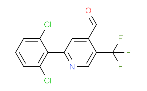 2-(2,6-Dichlorophenyl)-5-(trifluoromethyl)isonicotinaldehyde