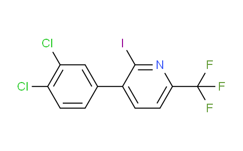 3-(3,4-Dichlorophenyl)-2-iodo-6-(trifluoromethyl)pyridine