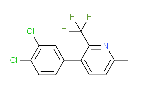 3-(3,4-Dichlorophenyl)-6-iodo-2-(trifluoromethyl)pyridine