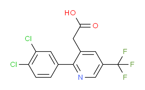 2-(3,4-Dichlorophenyl)-5-(trifluoromethyl)pyridine-3-acetic acid