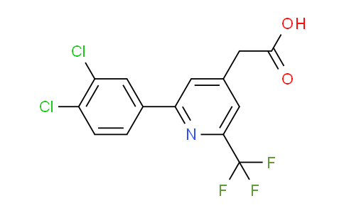 2-(3,4-Dichlorophenyl)-6-(trifluoromethyl)pyridine-4-acetic acid