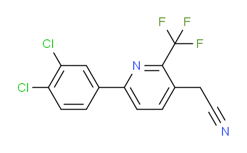6-(3,4-Dichlorophenyl)-2-(trifluoromethyl)pyridine-3-acetonitrile
