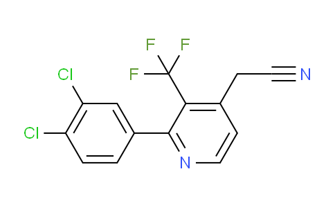 2-(3,4-Dichlorophenyl)-3-(trifluoromethyl)pyridine-4-acetonitrile